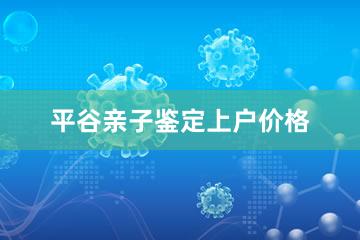 平谷亲子鉴定上户价格